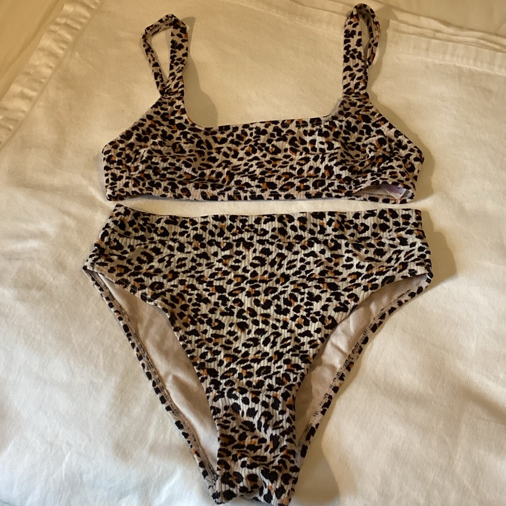 Xhilaration Leopard Print Bikini Set Size Small